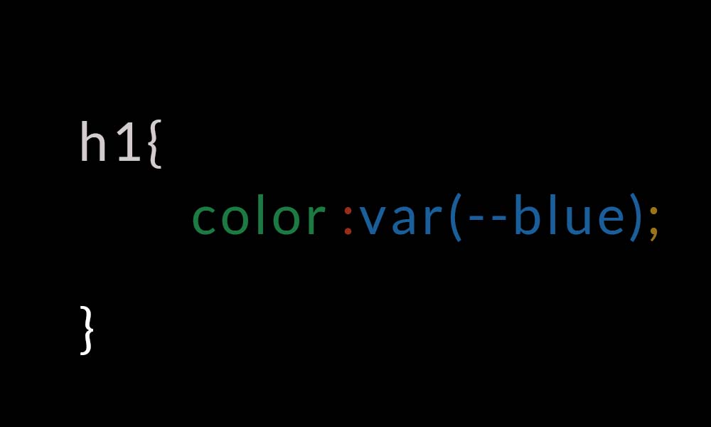 h1{ color: var(--blue);}