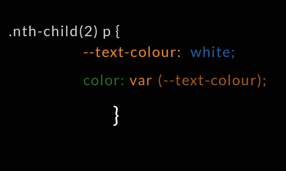 .nth-child(2)p{--text-colour: white; color var(--text-colour);}